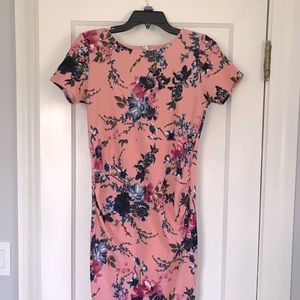PinkBlush maternity dress- pink floral